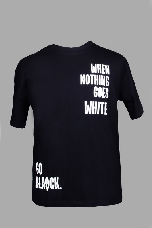 Blaqck Relaxed fit Black & White T-shirt