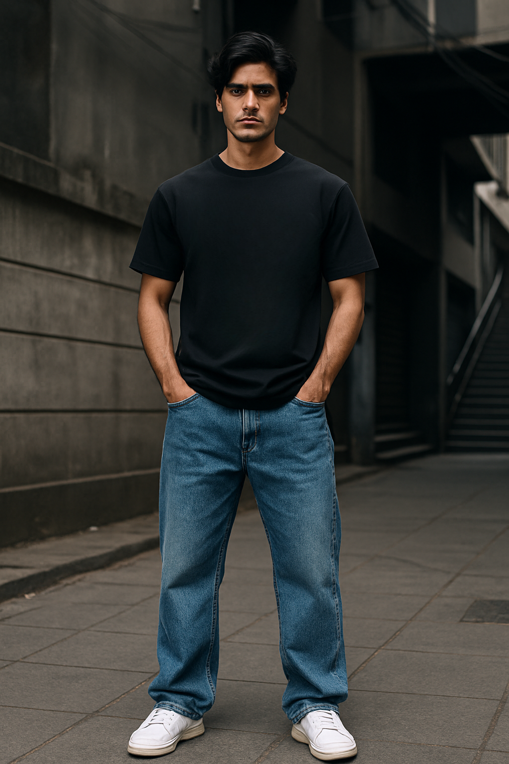 Blaqck Relaxed fit Saranghae T-Shirt