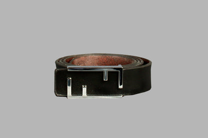 Blaqck Leather Belt Fusion