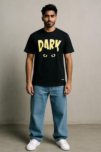 Blaqck Relaxed fit Cat in the DARK T-Shirt